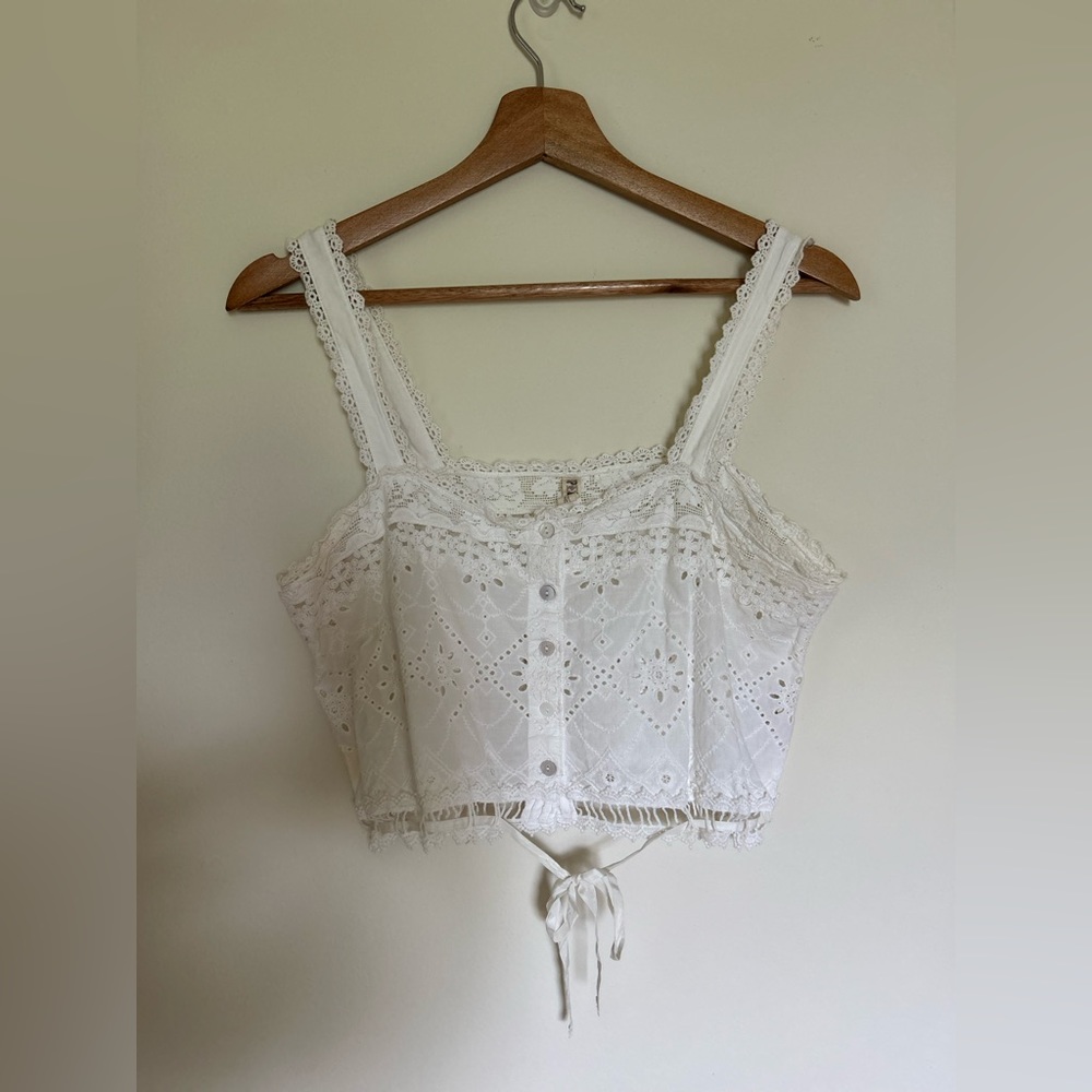Spell Sahara Lace Crop Top